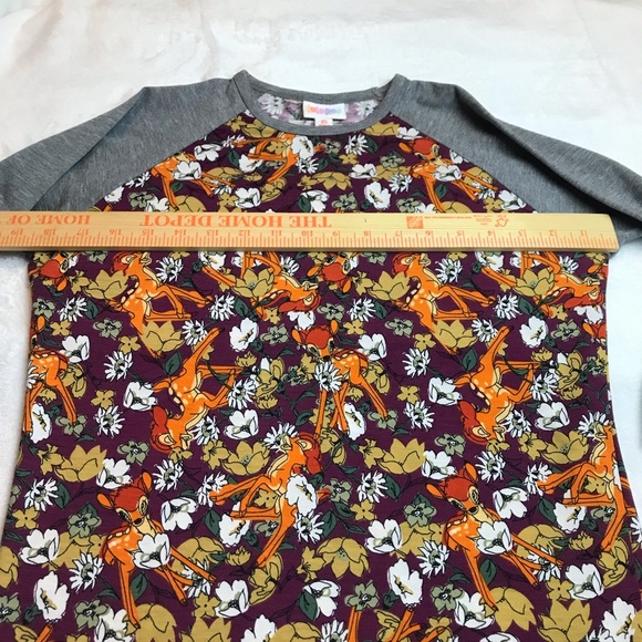 LuLaRoe Disney Bambi Randy Baseball Style Shirt Womens Size XSmall New With Tags - Picture 4 of 10